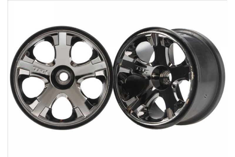 Wheels, All-Star 2.8'' (black chrome) (nitro front) (2)