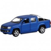Машина АВТОПАНОРАМА Volkswagen Amarok, синий, 1/46, инерция, откр. двери, в/к 17,5*12,5*6,5 см
