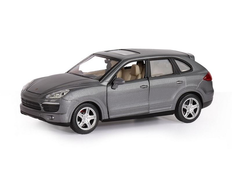 Машина ''АВТОПАНОРАМА'' Porsche Cayenne S, серый, 1/24, свет, звук, в/к 24,5*12,5*10,5 см