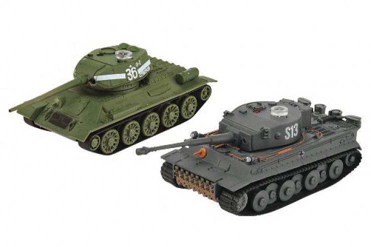 Танковый бой Soviet Т34/85 и Tiger на р/у