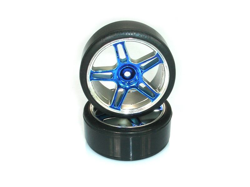 Комплект колес для дрифта Hi4123 2шт. Синий хром