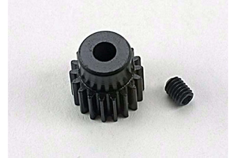 Шестерня электромотора металлическая с винтом крепления для моделей TRAXXAS 1:16 (18 зубов)