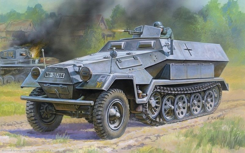 Сборная модель. БТР SdKfz 251/1 «Ханомаг». 1/35