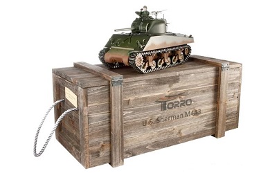 Радиоуправляемый танк Torro Sherman M4A3 RTR 1:16 2.4G