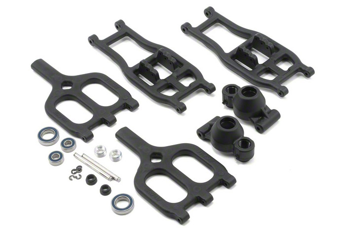 True-Track Rear A-Arm Conversion,Black:TMX 3.3/EMX