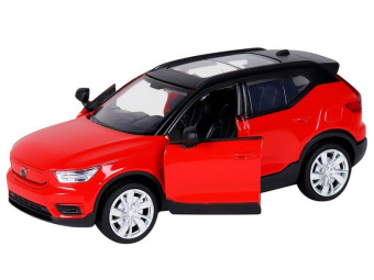Машина АВТОПАНОРАМА Volvo XC40, 1/32, красный, инерция, свет, звук, в/к 17,5*13,5*9 см