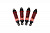 Shocks, GTR hard-anodized, PTFE-coated aluminum bodies with TiN shafts (fully assembled w/ springs)