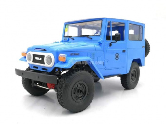 Радиоуправляемая машина WPL Toyota FJ40 (голубая) 4WD 2.4G 1/16 KIT