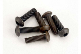 Screws, 3x10mm button-head machine (hex drive) (6)