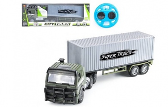 Радиоуправляемый контейнеровоз ZhouleToys CityTruck 1:18