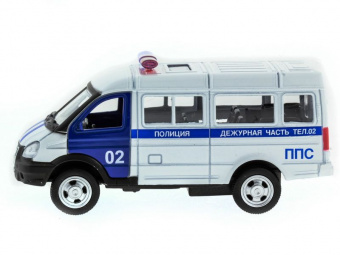 Машина ''АВТОПАНОРАМА'' инерц. ГАЗель (полиция) 1/50, в/к 14,5*8*5,5 см