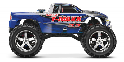 Радиоуправляемый монстр Traxxas T-Maxx 3.3 Nitro 1:10 4WD с микро ДВС Синий