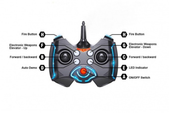 Радиоуправляемая боевая машина Keye Toys Space Warrior KT701 2.4GHz (лазер, диски)