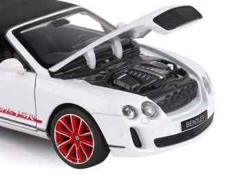 Машина ''АВТОПАНОРАМА'' Bentley Continental Supersports ISR, белый, 1/24, в/к 24,5*12,5*10,5 см