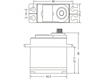 Сервомашинка цифровая JX Servo PDI-4503HB (45.5г/3.95/0.12/6V) стандартная