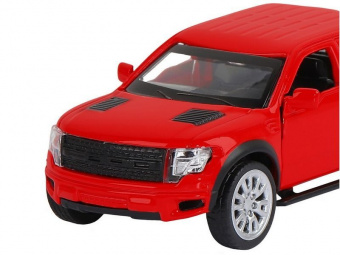 Машина АВТОПАНОРАМА Ford F-150 SVT Raptor-2, красный, 1/52, инерция, в/к 17,5*12,5*6,5 см