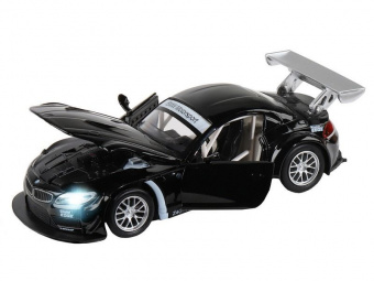 Машина ''АВТОПАНОРАМА'' BMW Z4 GT, черный, 1/32, свет, звук, инерция, в/к 17,5*13,5*9 см