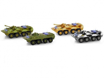 Машина АВТОПАРК 1:54 БТР-80 6549 в ассортименте, свет, звук, инерция (1/12шт.) б/к