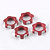 Гайки колес 1/8 - V2 Wheels Nuts 1.00mm Thread - Red (4шт)
