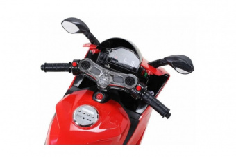 Детский электромотоцикл Ducati со светящимися колесами Красный