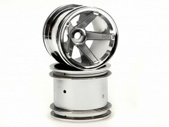 Диски трак 1/10 - SUPER STAR MT (CHROME/ REAR/DEEP OFFSET) 2шт