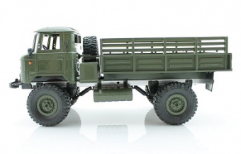 Внедорожник зеленый 1/16 4WD электро - Offroad Truck (зеленый корпус военный грузовик) набор для сборки