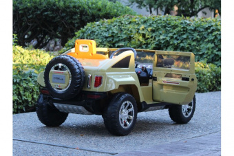 Радиоуправляемый детский электромобиль Hummer HX 12V Harleybella цвет зеленый