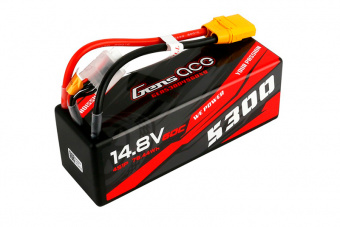 Аккумулятор Gens Ace 5300mAh 14.8V 60C 4S1P HardCase 14# Lipo с XT90