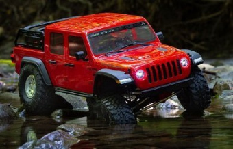 Модель для трофи Axial 1/10 SCX10 III Jeep JT Gladiator Rock Crawler with Portals RTR (красный)