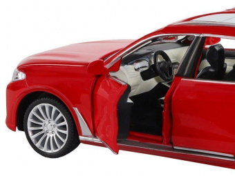 Машина ''АВТОПАНОРАМА'' BMW X7, красный, 1/32, свет, звук, инерция, в/к 17,5*13,5*9 см