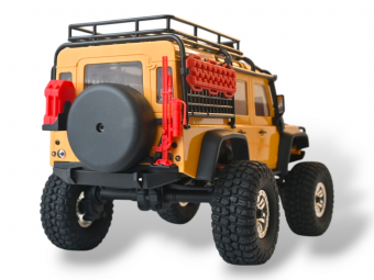 Радиоуправляемый краулер Remo Hobby OFF-ROAD (желтый) 4WD 2.4G 1/18 RTR