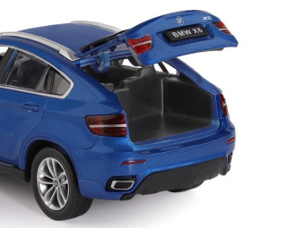 Машина ''АВТОПАНОРАМА'' BMW X6, синий, 1/26, звук, в/к 24,5*12,5*10,5 см