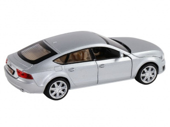 Машина ''АВТОПАНОРАМА'' Audi A7, серебряный, 1/32, свет, звук, инерция, в/к 17,5*13,5*9 см