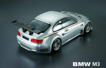 Кузов BMW M3 не окрашенный с отражателями, спойлерами и комплектом стайлинга 1:10