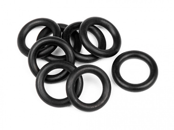 Кольца силиконовые 7x11x2.0mm (BLACK) 8шт