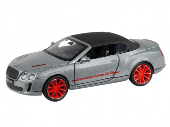 Машина ''АВТОПАНОРАМА'' Bentley Continental Supersports ISR, серебряный, 1/32, в/к 17,5*13,5*9 см
