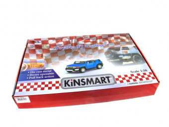 Машина Kinsmart ''TOYOTA FJ CRUISER'' инерция (1/12шт.) 1:36 б/к