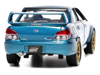 Машина Autotime ''SUBARU IMPREZA WRX STI'' тюнинг гараж 1:24 инерционная