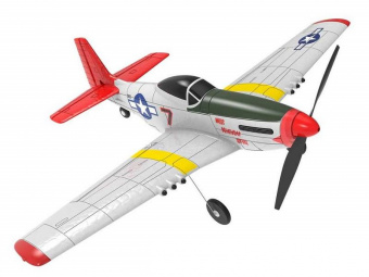Радиоуправляемый самолет Volantex RC P51D 400мм (синий) 2.4G 4ch LiPo RTF with Gyro