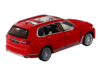 Машина ''АВТОПАНОРАМА'' BMW X7, красный, 1/32, свет, звук, инерция, в/к 17,5*13,5*9 см