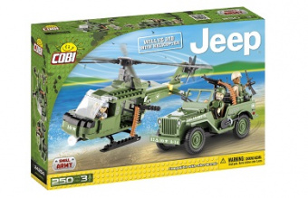 Jeep Willys MB with Helicopter