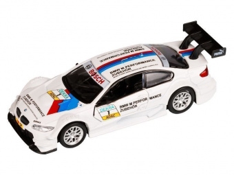 Машина АВТОПАНОРАМА BMW M3 DTM, 1/42, белый, инерция, откр. двери, в/к 17,5*12,5*6,5 см
