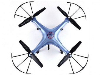 Р/У квадрокоптер Syma X5HW (голубой) с FPV трансляцией Wi-Fi, барометр 2.4G RTF