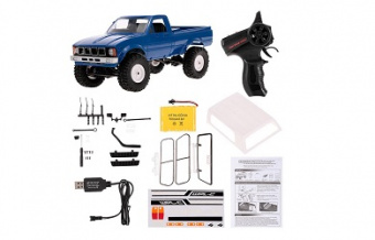 Радиоуправляемая машина WPL пикап Hilux (синяя) 4WD 2.4G 1/16 RTR
