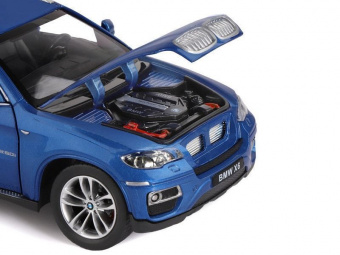 Машина ''АВТОПАНОРАМА'' BMW X6, синий, 1/26, звук, в/к 24,5*12,5*10,5 см
