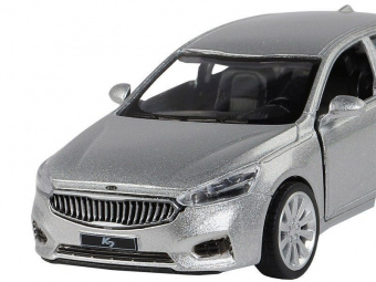 Машина ''АВТОПАНОРАМА'' KIA K7, серебряный, 1/41, инерция, в/к 17,5*12,5*6,5 см