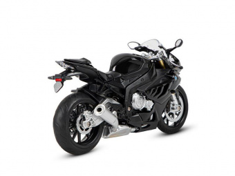 Мотоцикл АВТОПАНОРАМА BMW S1000R, 1/12, металл, черный, свободный ход колес