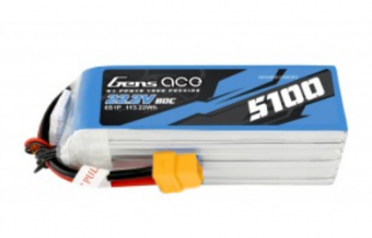 Аккумулятор Gens Ace LiPO 22.2 V 5100 mAh 80C XT60