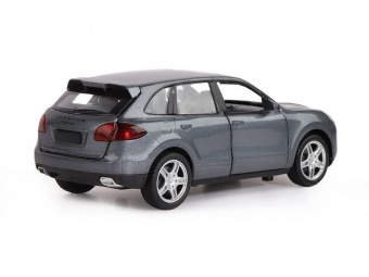 Машина ''АВТОПАНОРАМА'' Porsche Cayenne S, серый, 1/32, свет, звук, инерция, в/к 17,5*13,5*9 см