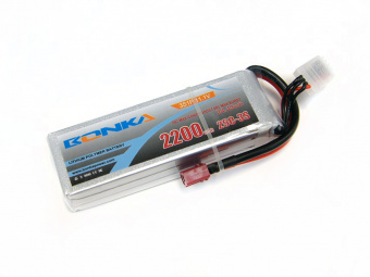 Аккумулятор LiPo Bonka 11.1V 2200мАч 25C (T-Plug)
